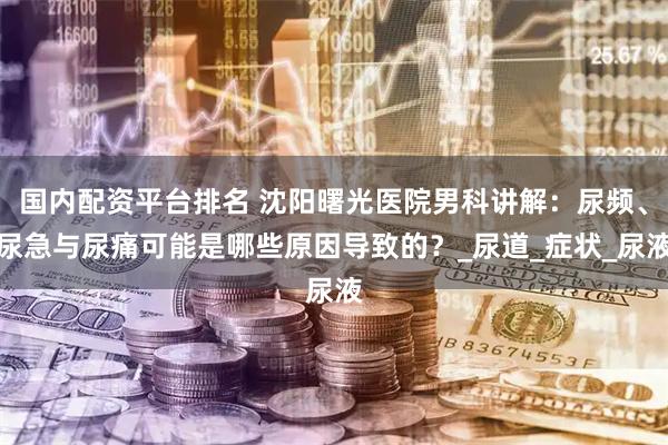 国内配资平台排名 沈阳曙光医院男科讲解：尿频、尿急与尿痛可能是哪些原因导致的？_尿道_症状_尿液
