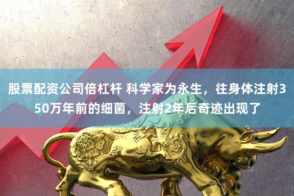股票配资公司倍杠杆 科学家为永生，往身体注射350万年前的细菌，注射2年后奇迹出现了